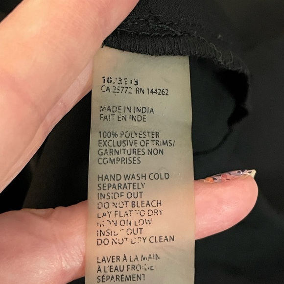 Dex Black Semi Sheer silver star burst sequin blouse long sleeve size 1X tassels - Picture 14 of 16